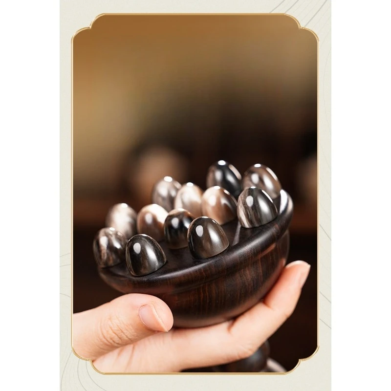 

Horn bell meridian brush general abdominal bell massager with pulse brush