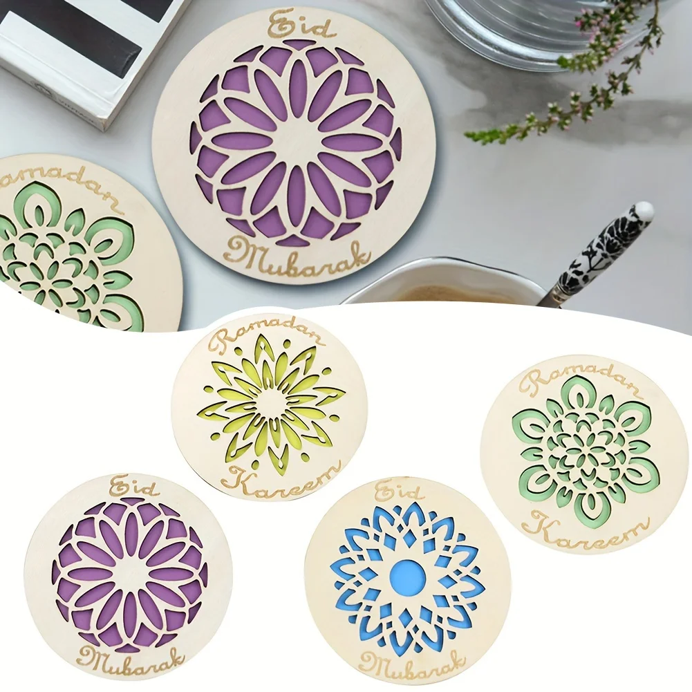

Paper-cut Pattern Double Layers Cup Mat Fashionable Heat-resistance Cup Pad for