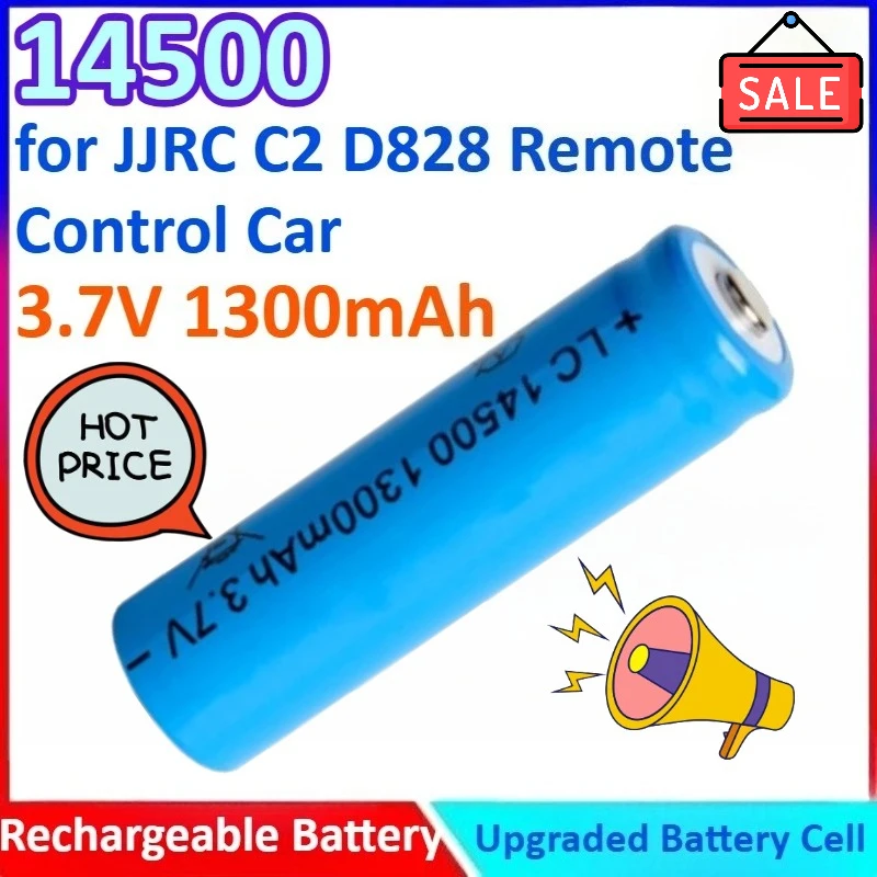 

3,7 В, 1300 мАч, 14500, литиевая аккумуляторная батарея для C2 D828 JJRC, игрушечная электробритва с дистанционным управлением, с вилкой Crew Cut/cusp