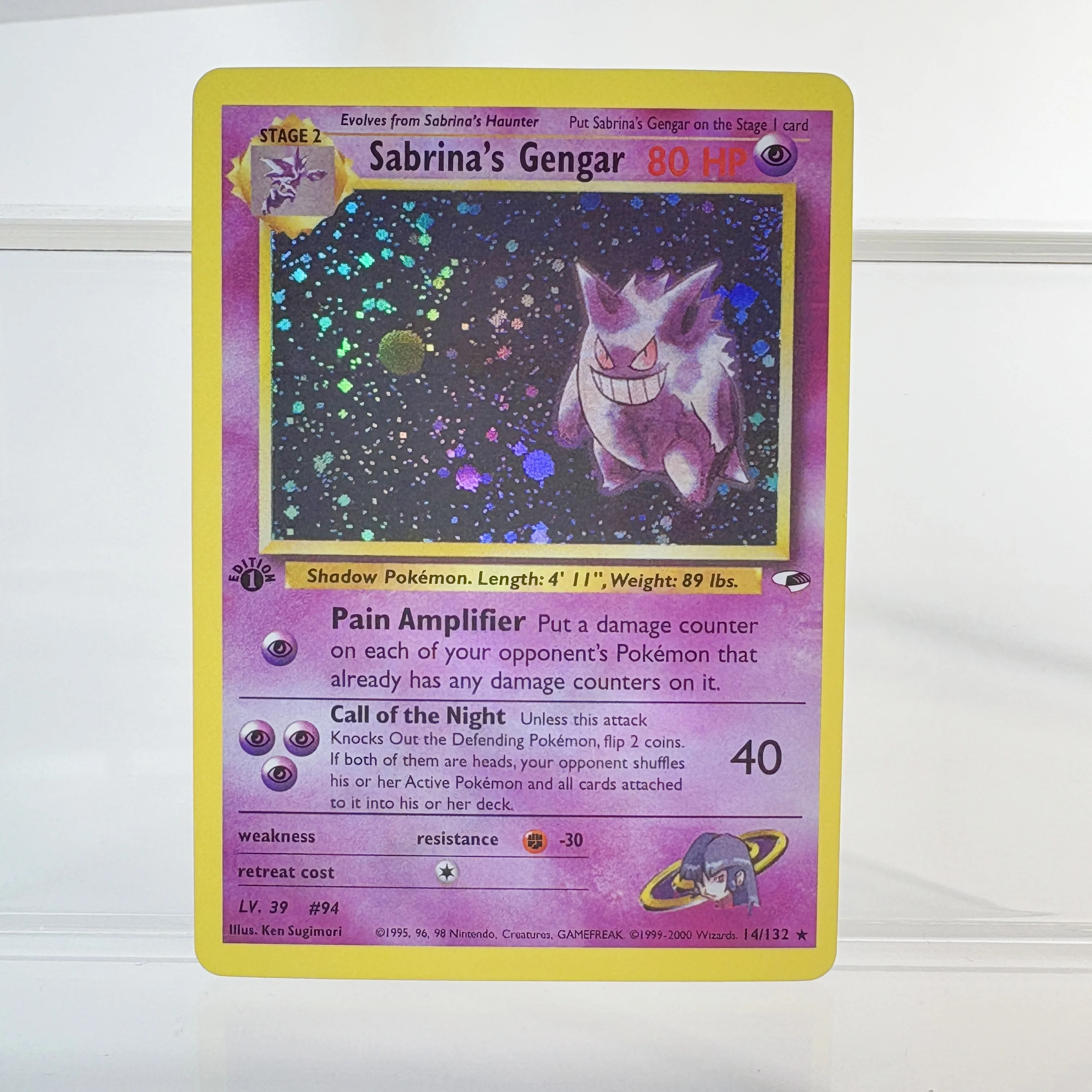 PKM Folien-Trinkkarte GENGAR&MIMIKYU GX DARK GENGAR Hobbys Spielesammlung Kampf Das beste Geschenk PTCG-Karte