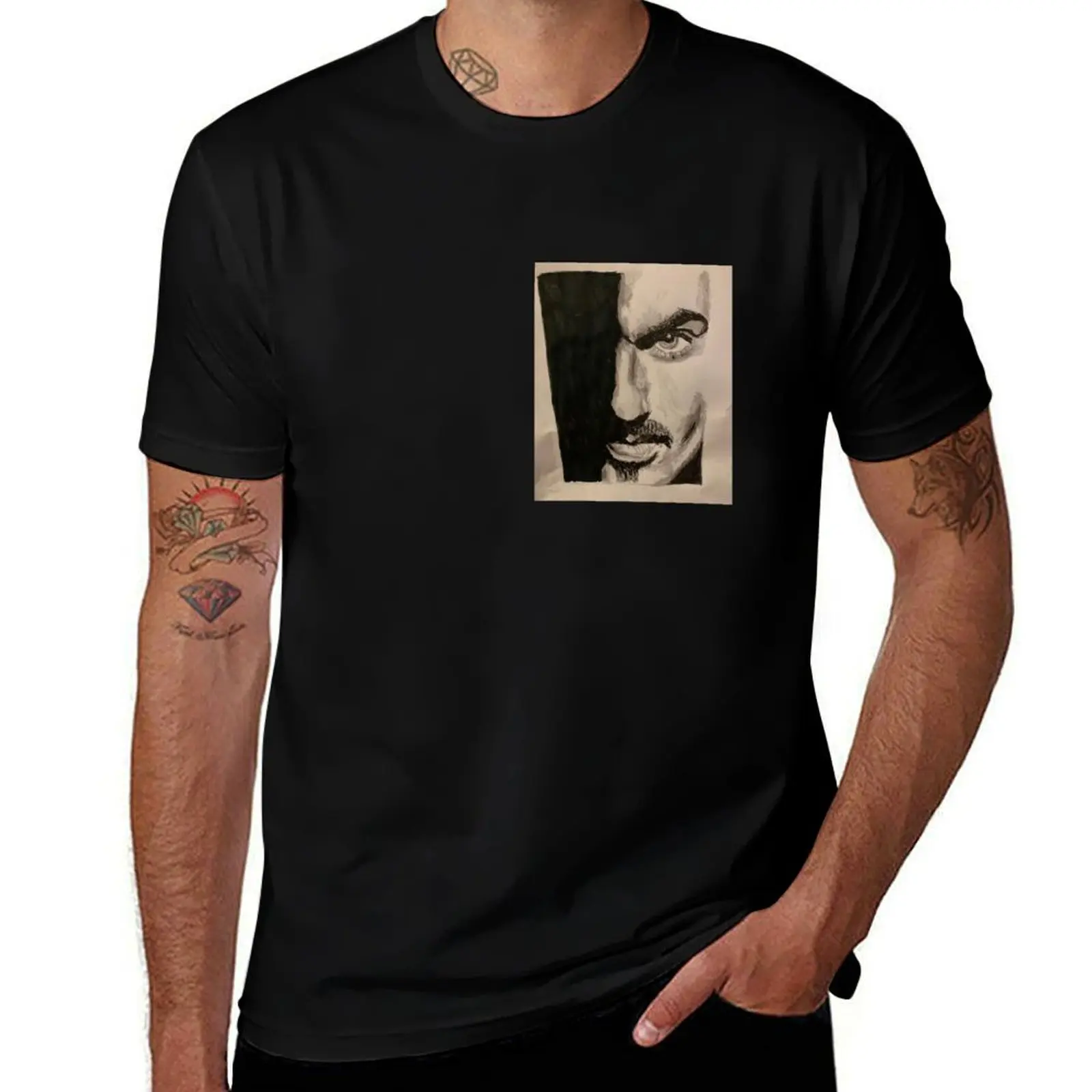 

George Michael T-Shirt quick-drying cute tops vintage anime shirt anime clothes plain white t shirts men