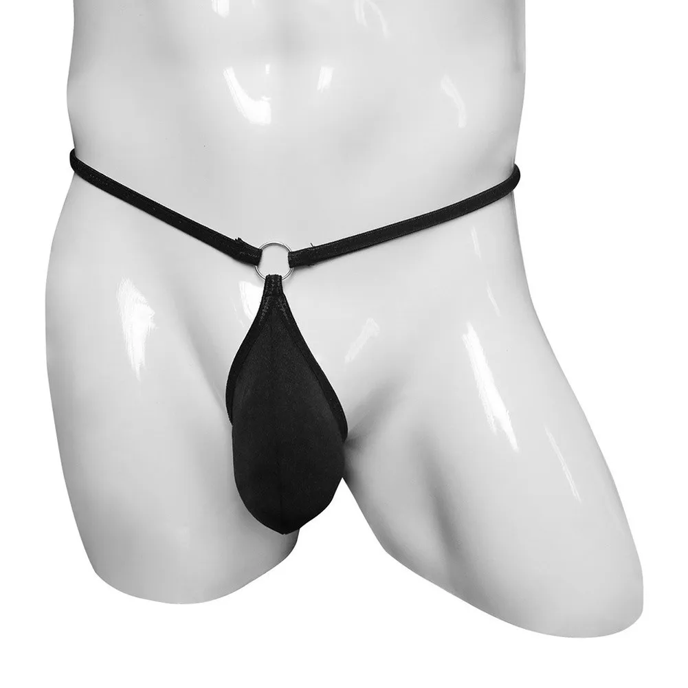 Clothes Men Underwear Breathable G-string Men Ice Silk Knickers Pouch Shorts Solid Color.Low Waist T-back Male