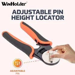 Winholder Deutsch Electrical Repair Crimping Tool - 4 Way Indent 14 16 18 AWG Cables for D-Sub Contacts Connectors Terminals