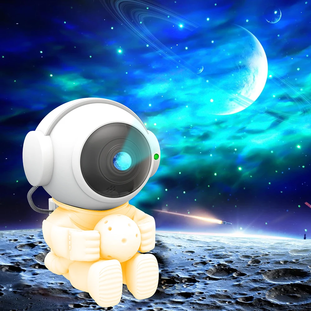 Astronaut Starry Sky Projection Lamp Starry Sky Atmosphere Night Light Astronaut Nebula Projector Lamp
