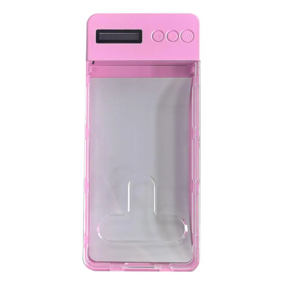 Transparent Phone Box Mobile Phone Lock Box with Timer Lcd Display for Self-discipline Prevent Phone Addiction Adults Children