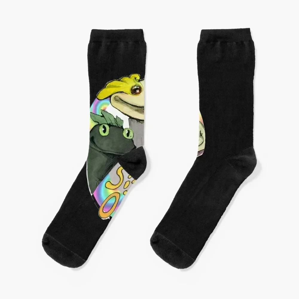 

SIFL AND OLLY -- AND CHESTER Socks heated loose with print colored Women's Socks Men's