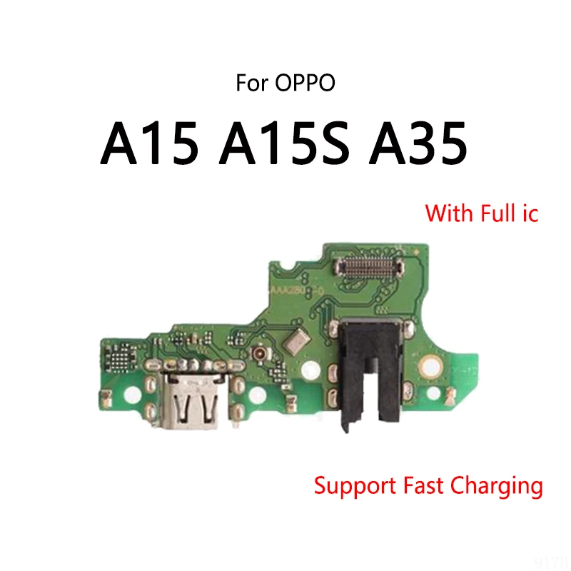 USB Charge Dock Port Socket Plug Connector Flex Cable For OPPO A15 A15S A35 A16 A16S A54 Charging Board Module