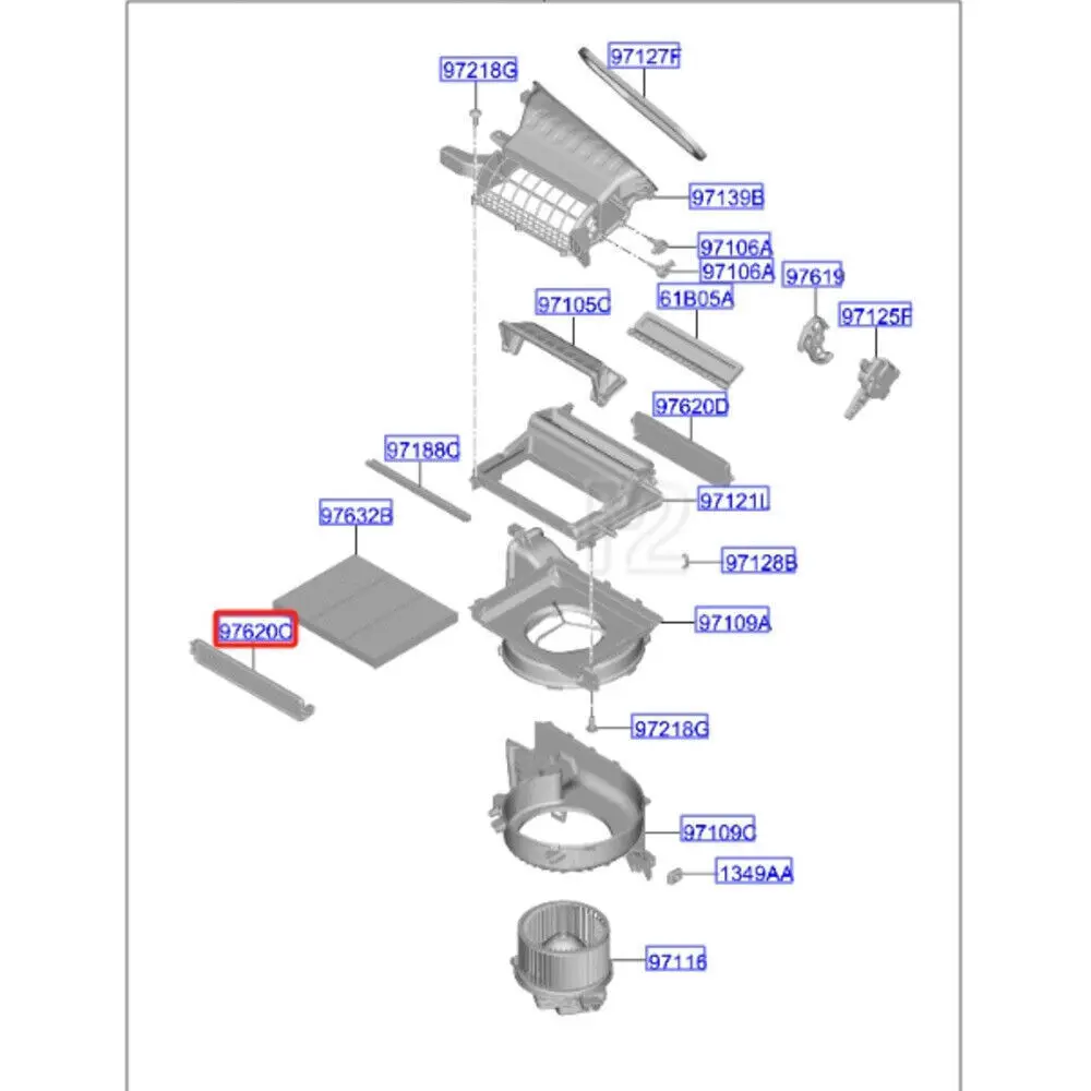 ФИЛЬТР В СБОРЕ ДЛЯ HYUNDAI IONIQ ELECTRIC HYBRID NIRO PLUS 97129G2000 ФИЛЬТР В СБОРЕ ДЛЯ HYUNDAI IONIQ ELECTRIC HYBRID NIRO PLUS 97129G2000