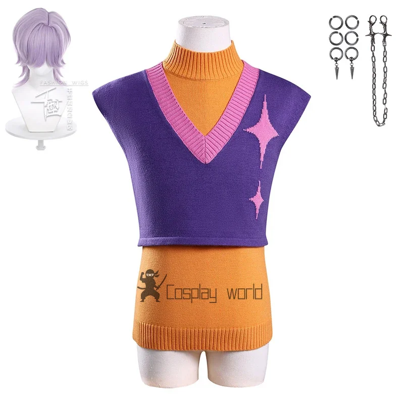 

Saja Boys Косплей Костюм Kpop Demon Hunters Mystery Косплей Свитер Комплект Школьной Формы Комплект Повседневная Одежда Мода