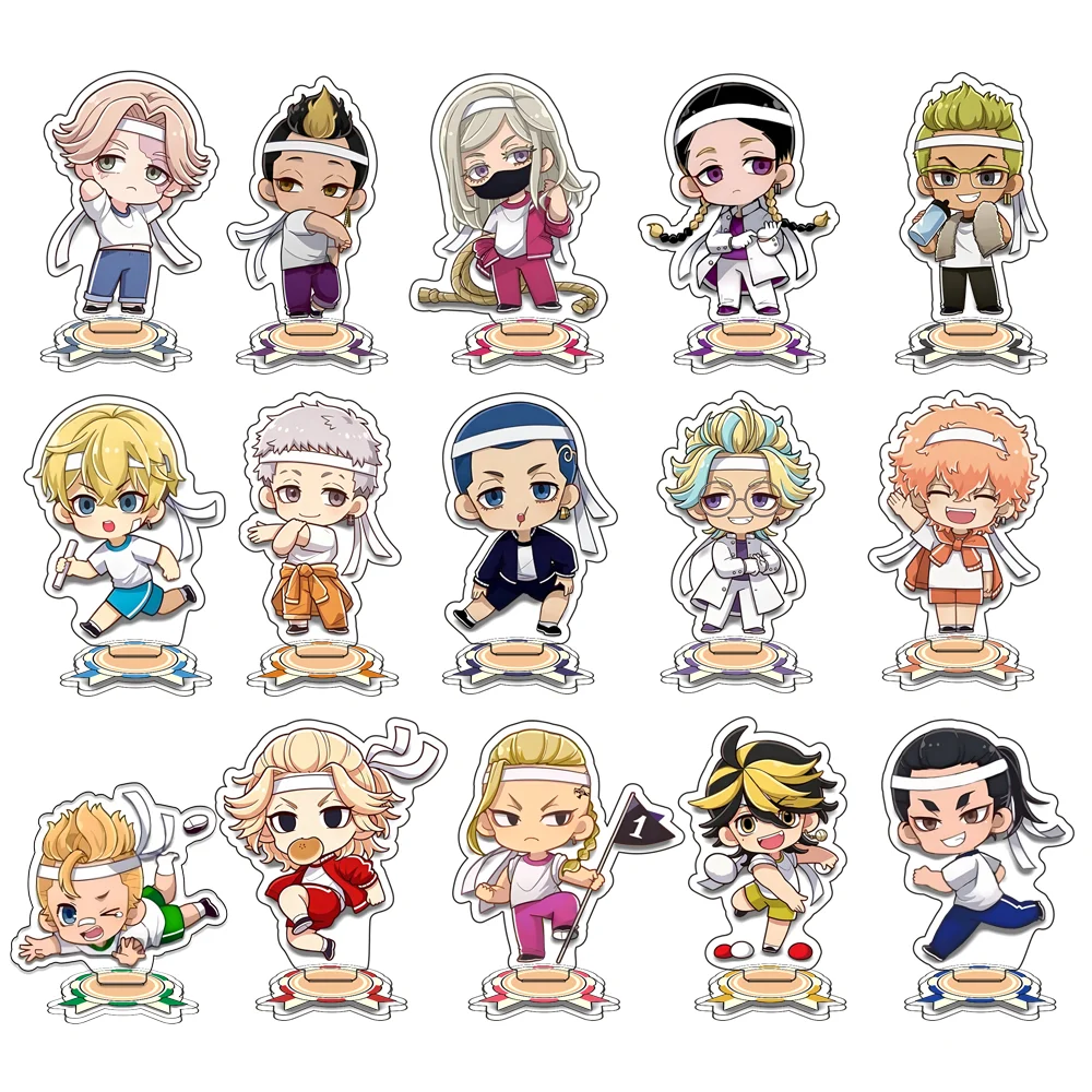 Anime Tokyo Revengers Ran Rindo Haitani Acrylic Figure Cosplay Stand Doujin Model Plate Keychain Sports Meet Fans Gift