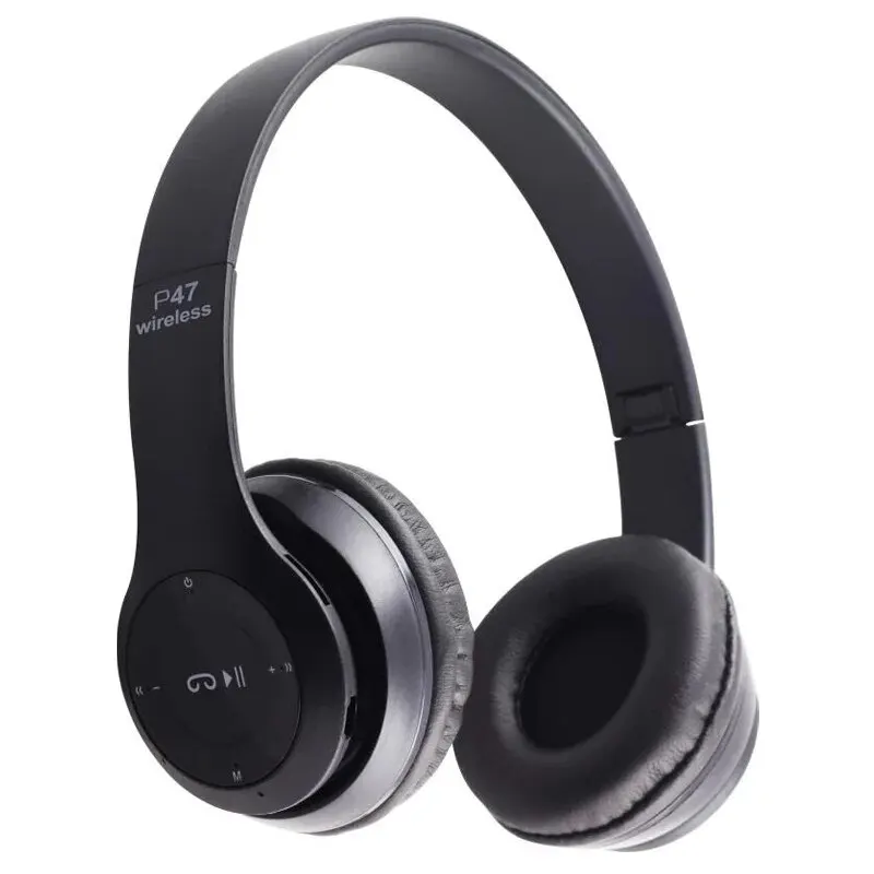 P47 Bluetooth 5.0 Wireless Foldable Headset Stereo Sports Gaming Headphones With Mic image 2