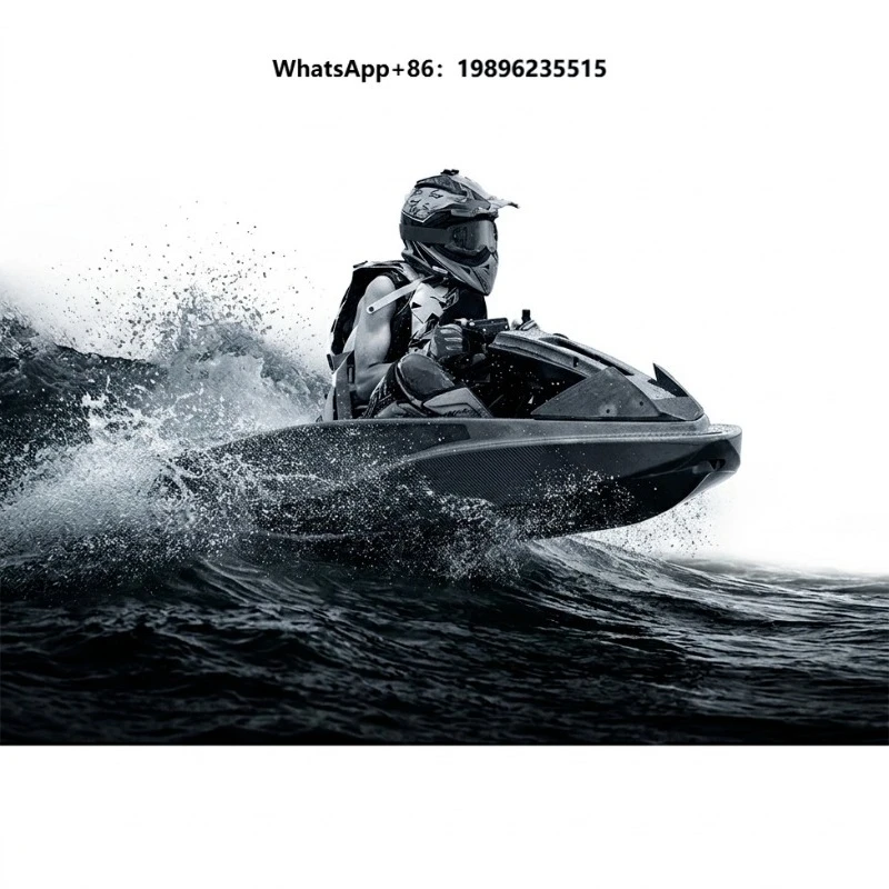 Ready to Ship Electric Jet Ski Personal Watercraft High Speed 50KMH Sleek Black Luxury Hull Racing Jetboard Mini Power Boat