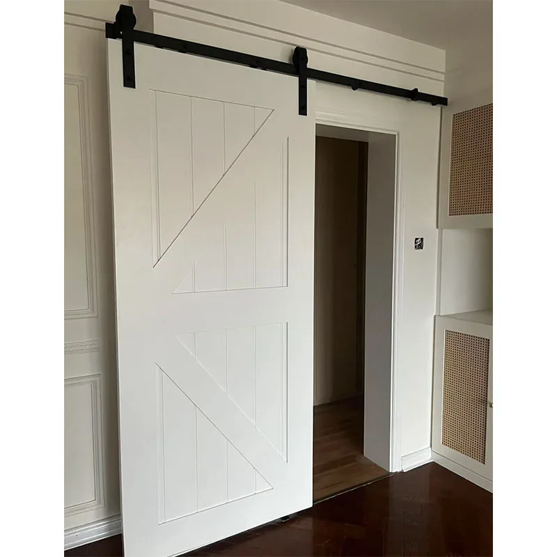 Modern Designs Solid Pine Wooden Sliding Barn Doors High Quality Interior Solid Wood Doors For Bedroom Or Bathroom Barn Doors