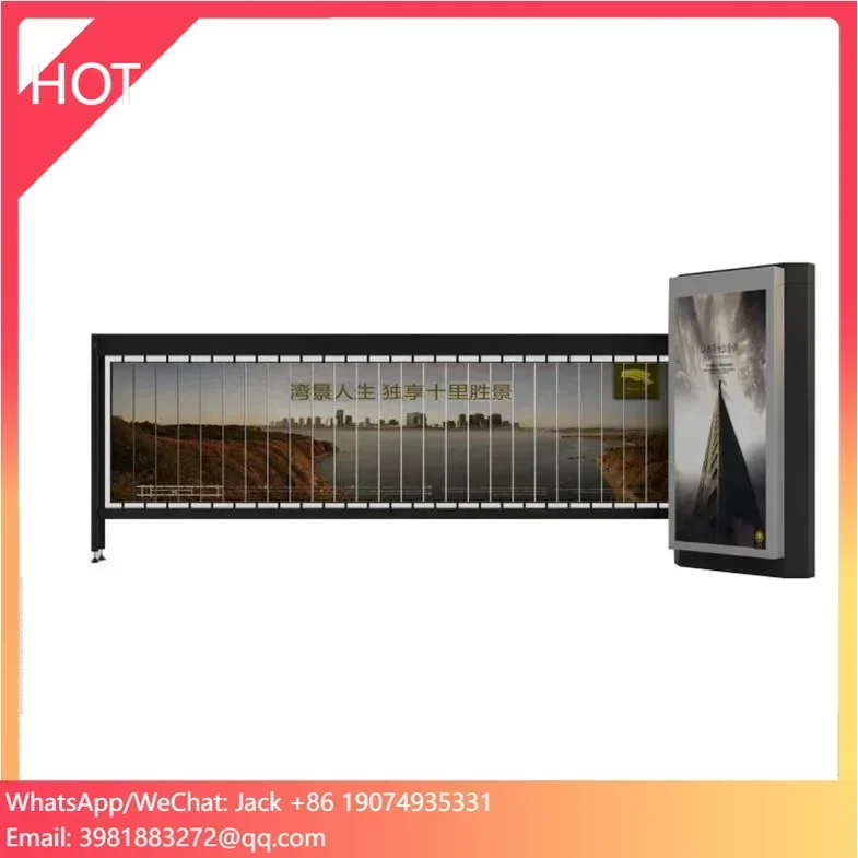 

New Product Outdoor Electronic Car Access Control Stainless Advertising Barrier Gate For Community