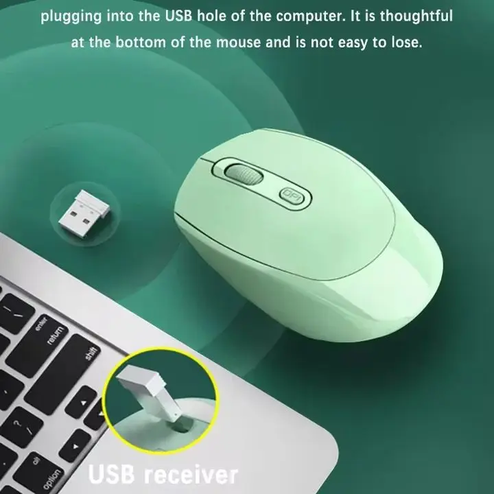 Mouse wireless compatibile Bluetooth Mouse wireless 2.4G Mouse batteria dual mode Mouse da gioco 1200 DPI per MacBook Tablet Laptop PC