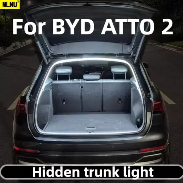 

For BYD ATTO 2 Accessories 2026/2025 Car Trunk Lighting ,Shockproof&Hidden Installation Waterproof Eco-Friendly 2022-2023-2024