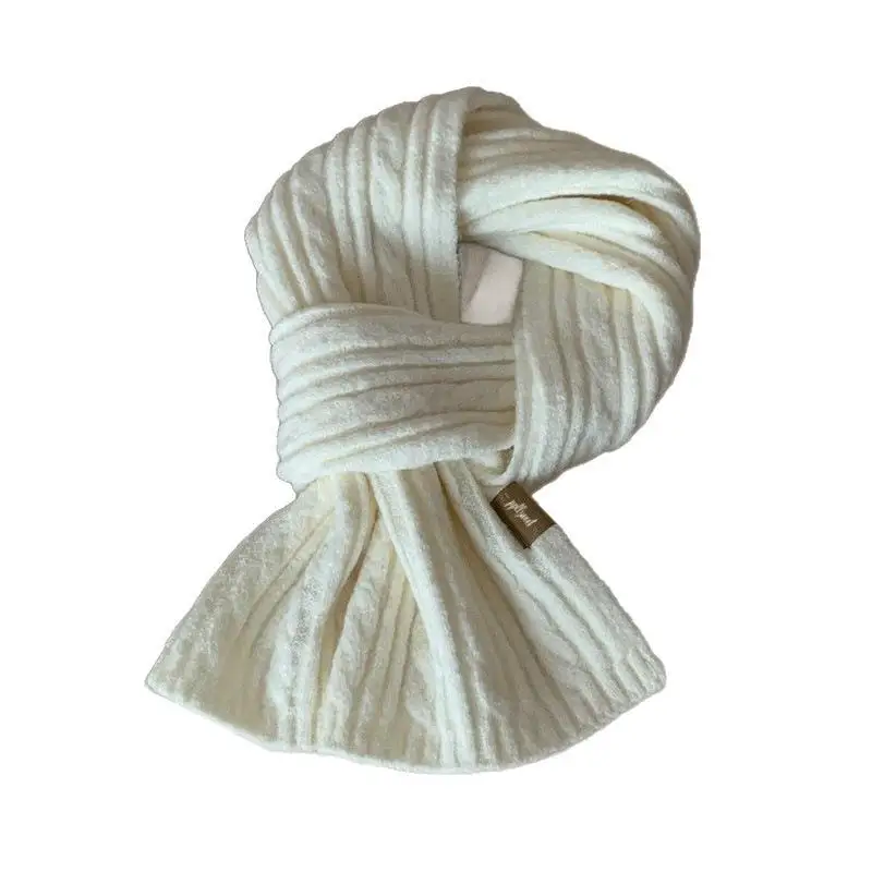 New Multifunctional Cable Knit Scarf Soft Thermal Warm Various Colors Dual Use Shawl Neck Warmer for Winter Home Outdoor