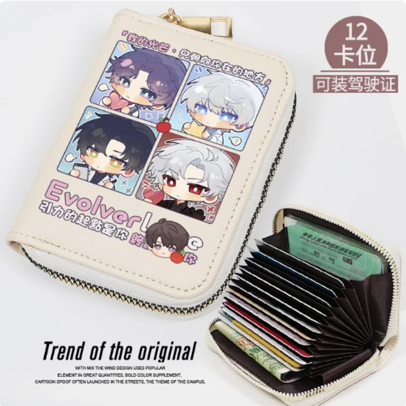 

Anime Caleb Love and Deepspace Fashion Wallet PU Purse Card Coin Zipper Cash Holder Bag Cosplay Gift B2141