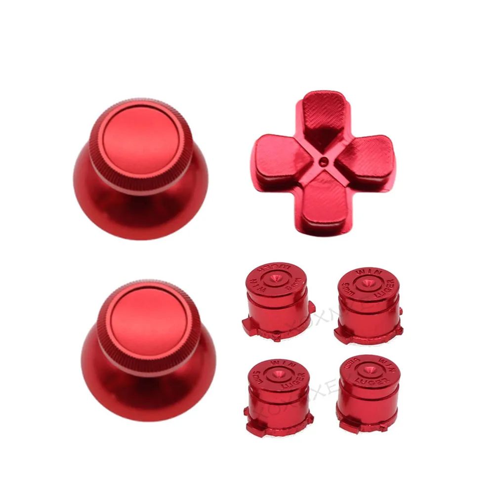 أزرار Dpad ABXY المعدنية لوحدة تحكم PS4 Xbox One، عصا تحكم بديلة مخصصة من الألومنيوم لملحقات ألعاب PS4