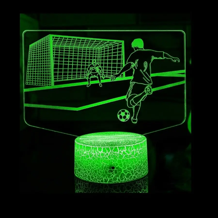 3D Soccer Lamp LED Night Light for Kids 16 Color Changing with Remote Soccer Toys Lights Birthday Christmas Gifts for Boys