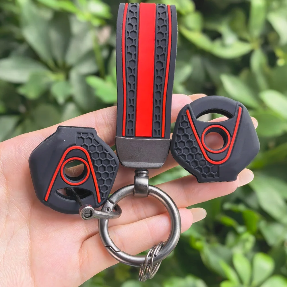 For YAMAHA FZ 25 FZ-25 FZ25 2017-2026+ Accessories Motorcycle Silicone Keychain Case Shell & Keychain Key Ring