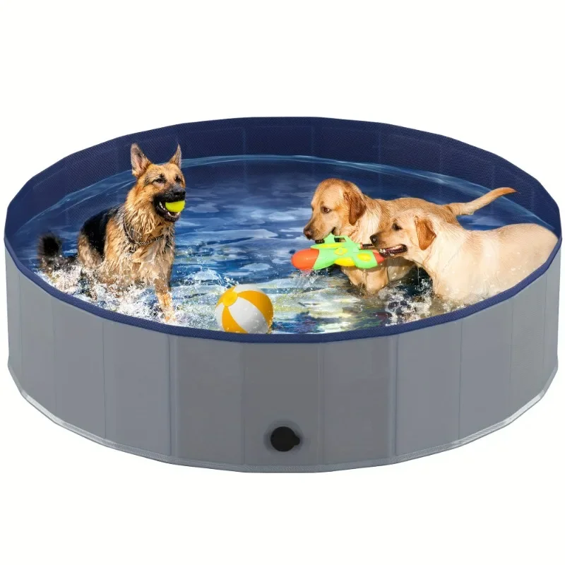 Pet Bathtub PVC Portable Foldable Pet Swimming Pool Suitable for Large Dogs and Small Dogs Bathing Bathtub