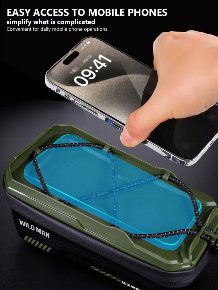 AliExpress Durable Tough Bike Bag Reflective Design Bicycle Bag Hard Shell Waterproof Cycling Bag