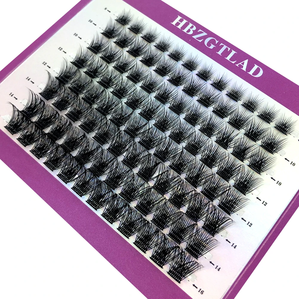 Mischen Sie 3D Fluffy Single Cluster Falsche Wimpern, vorgefertigte Volumenfächer, einzelne Wimpern, segmentierte natürliche gefälschte Wimpern für die Augenverlängerung – Detail 31