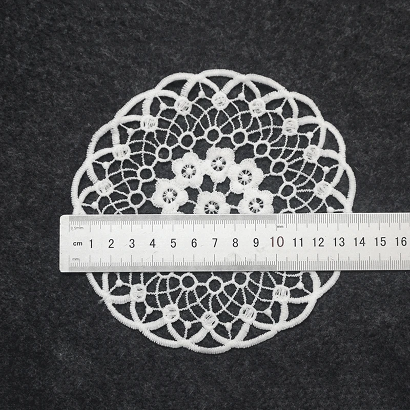 Bordado Flor Applique Mesa Placemat, Caneca De Café Pad Cover, Bebidas Mat, Copos Coasters