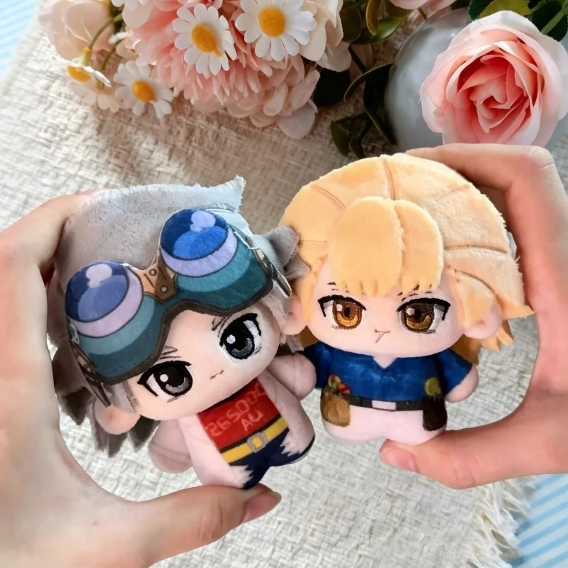 Dr.STONE Plush Keychain 10cm Stanley Xeno CP Cotton Doll Bean‑Body Pendant Soft Stuffed Toy Gift For Anime Game Collection Fans