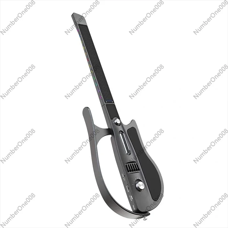 Smart Stringless Guitar, Portable Electronic Guitar for Beginners, Auto Chord Playing Singing Instrument