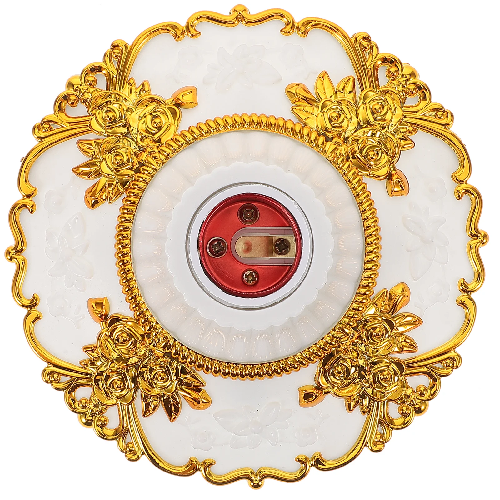 Złota Oprawka Żarówki E27 Gwintowana do Samodzielnego Montażu Lamp Wiszących, Sufitowych i Ściennych, Dekoracyjna Oprawka Żarówki w Stylu Retro