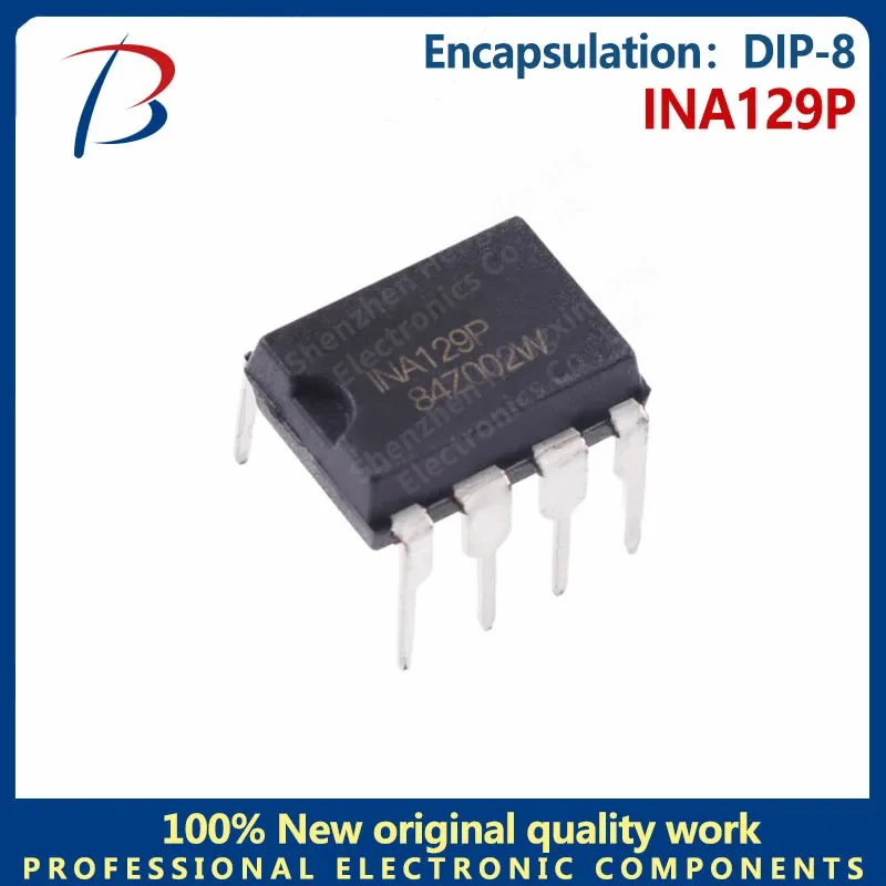 5PCS BHT INA129P amplifier chip through-hole package DIP-8