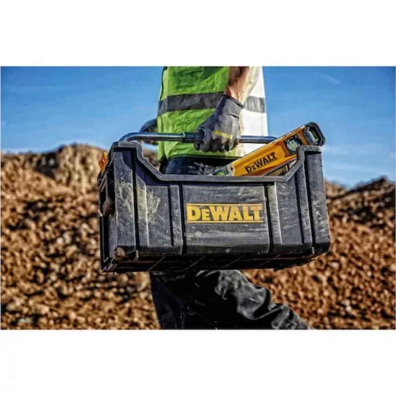 DEWALT DWST1-75654 Tough System DS280 Tote ToughSystem With Handle TSTAK Storage Tool Box Tool Case Tote Basket