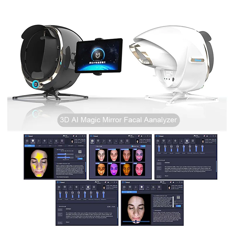 Máquina analizadora de piel Facial Digital 3D, espejo mágico, instrumento de diagnóstico de piel, probador Facial, último 2022