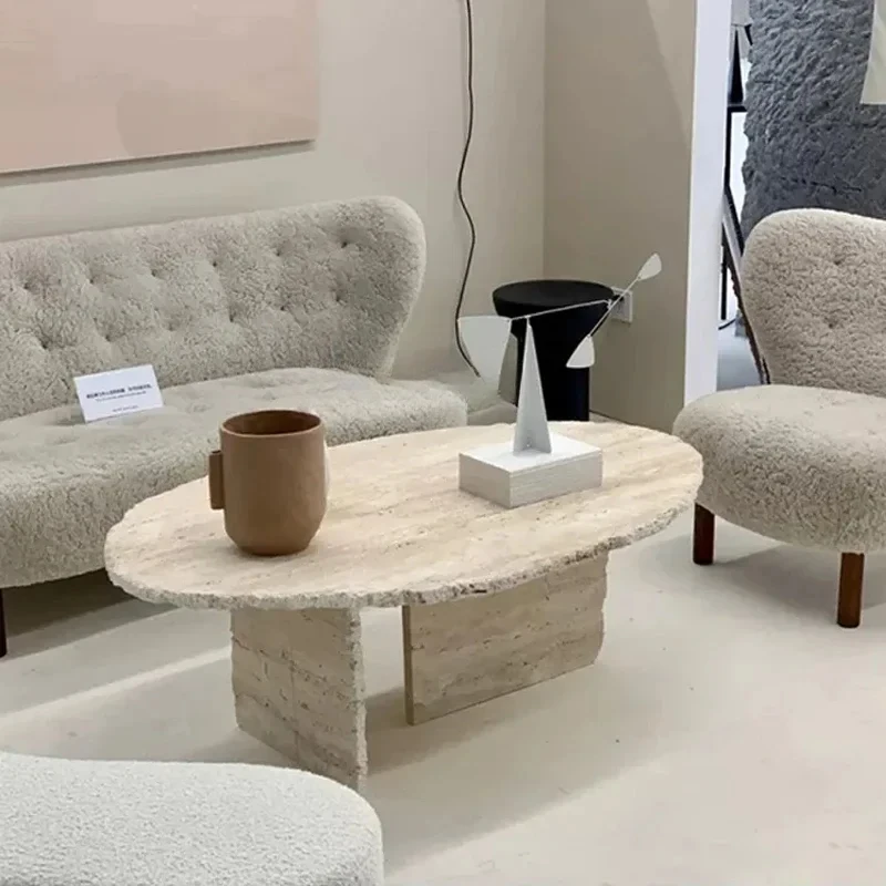 

Italian creative small coffee table living room home light luxury simple modern minimalist designer style, high senseAA