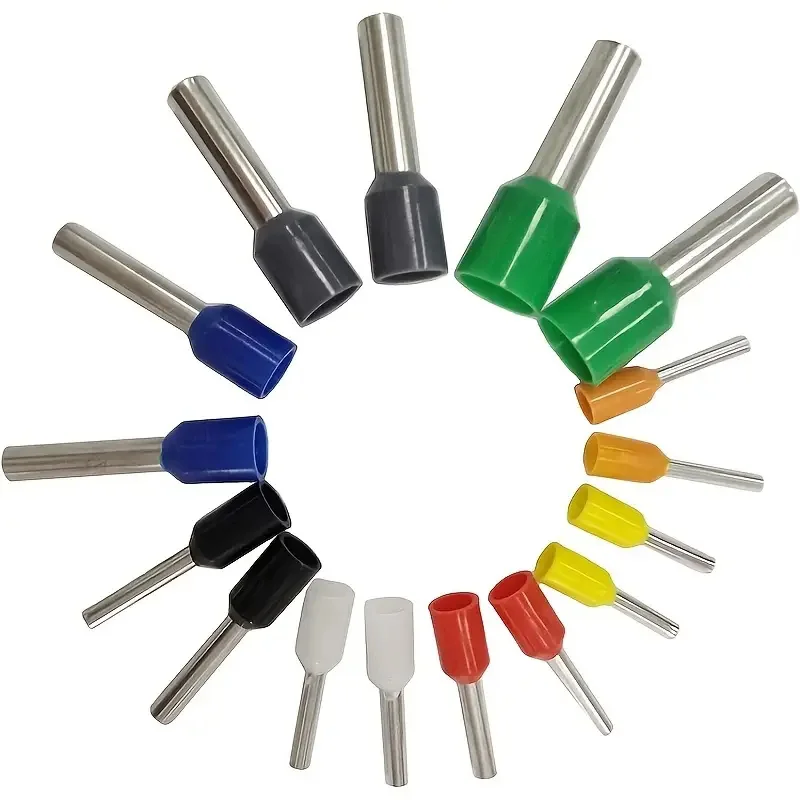 400 قطعة محطات تجعيد محاصر محطات أنبوب كهربائي دعوى VE أنبوبي كتلة نهاية الحبل موصلات سلك كابل موصل