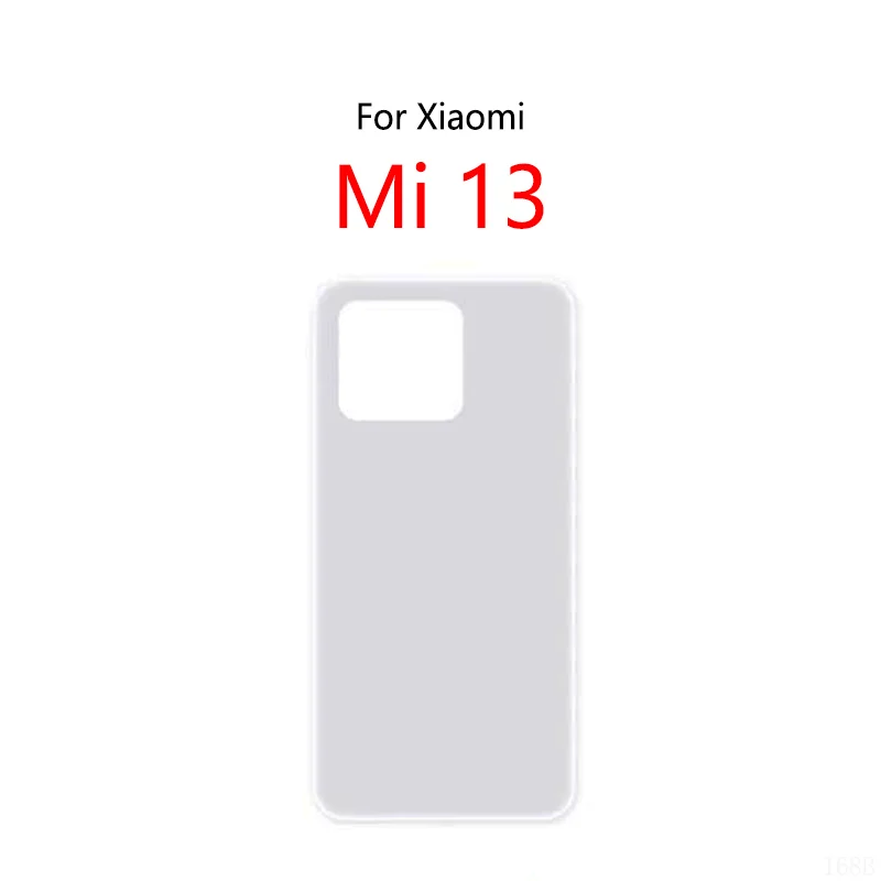 Battery Back Cover For Xiaomi Mi 13 Glass Panel Housing Battery Cover Rear Case