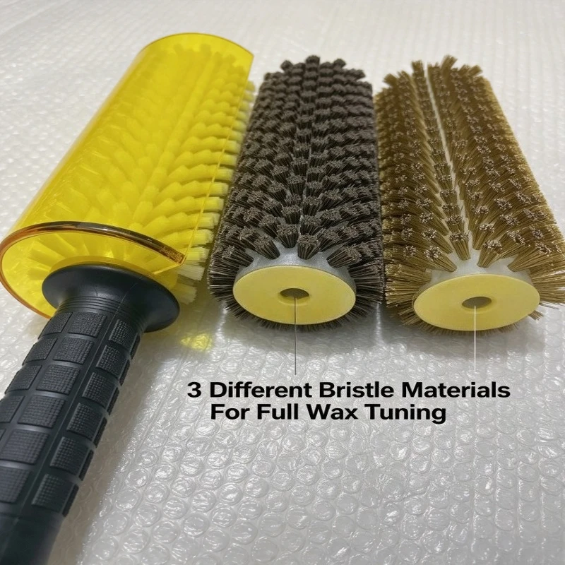 ski-snowboard-base-prep-roller-brush-manual-waxing-polishing-tool-200mm-300mm-optional-nylon-horse-hair-copper-wire-brush