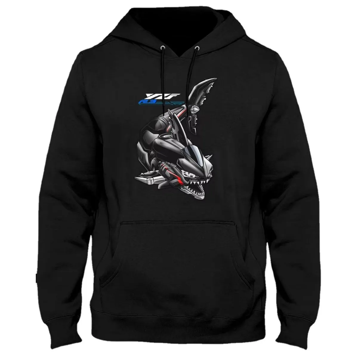 Classic Japanese Motorcycle YZF R3 Shark Inspiration Pullover Hoodie New 100% Cotton Casual Mens Sweatshirt Rider Streetwear