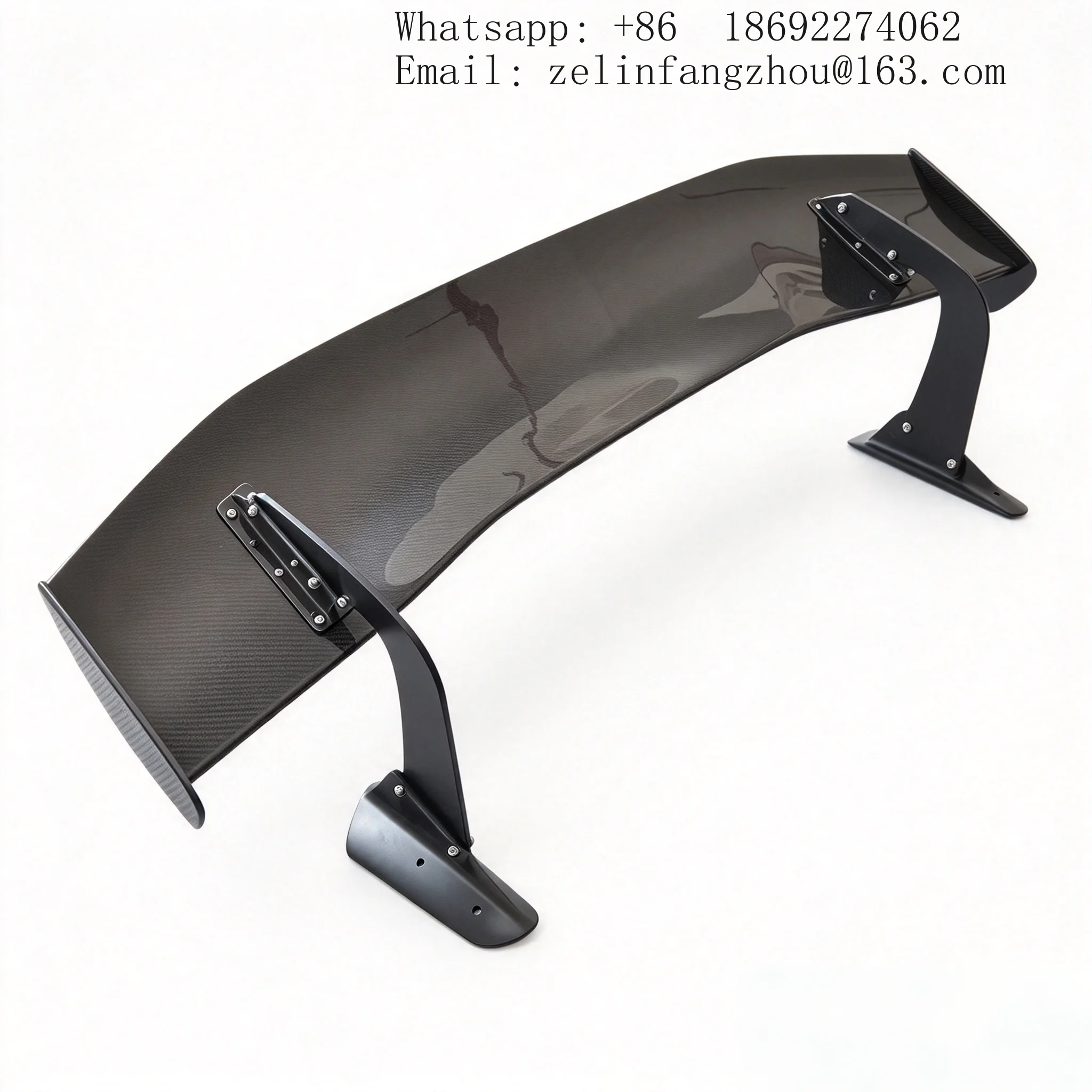 Dry Carbon Fiber VTX Style Swan Neck Gooseneck Rear Wing Spoiler for Civic FL5 Type R Hatchback 2022-2023 Tuning