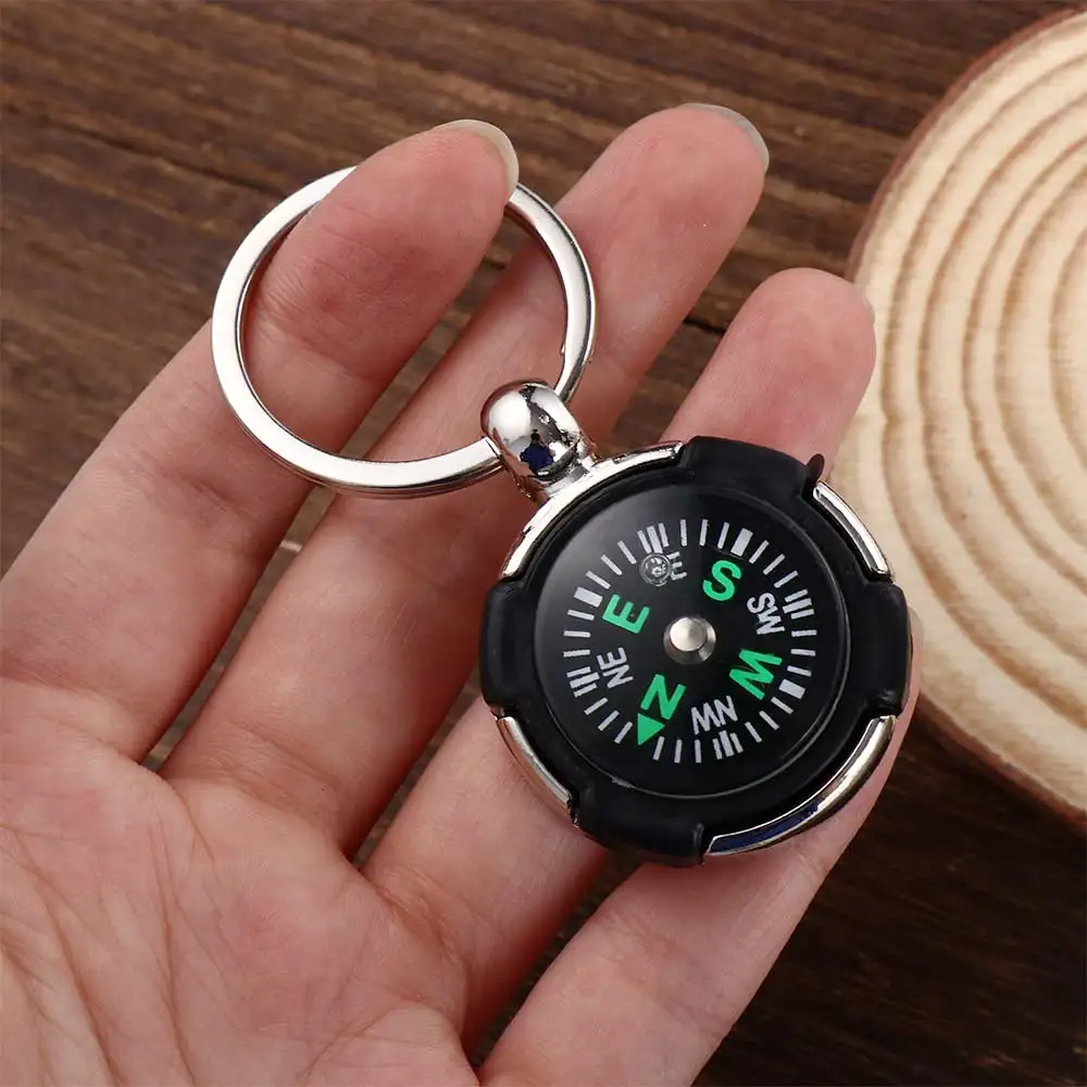 Mini Compass Outdoor Camping Hiking Navigator Portable Keychain Survival Tool