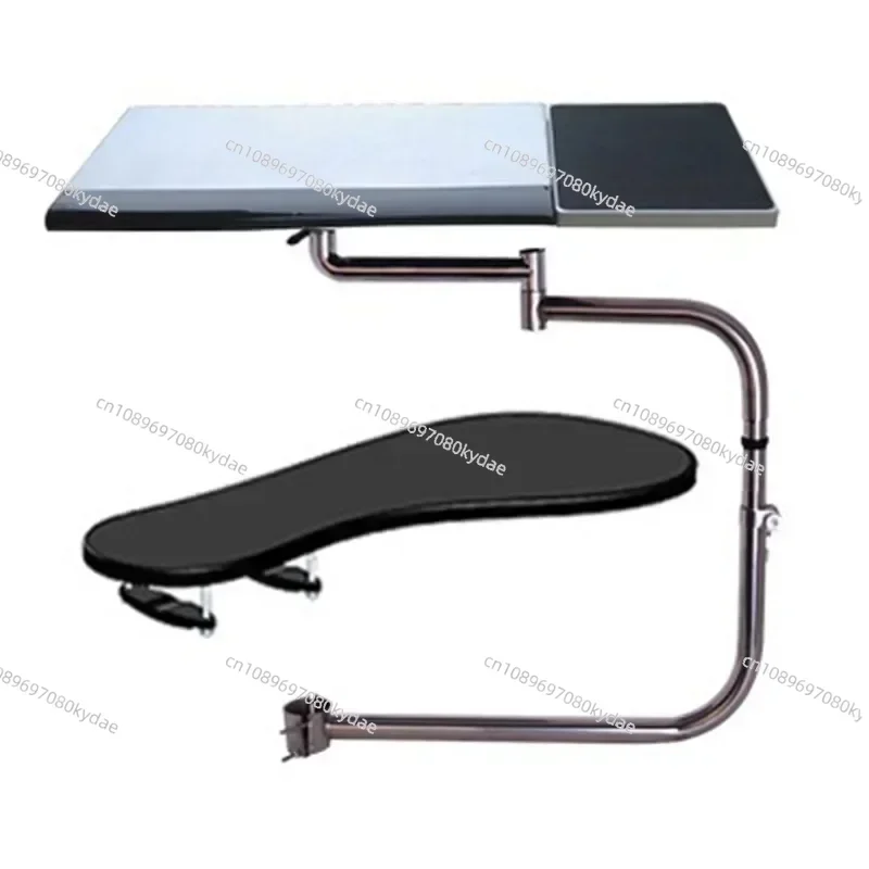 New Electric OK-010 Multifunctional Full Motion Chair Clamping Keyboard Holder Lapdesk+Square Mouse Pad+Chair Arm Clamping XL Si