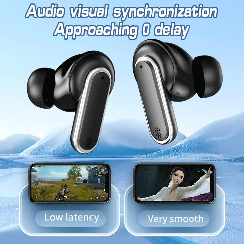 2024 New Wireless Bluetooth earphones with multifunctional digital display screen support earphone high aesthetic value earphone