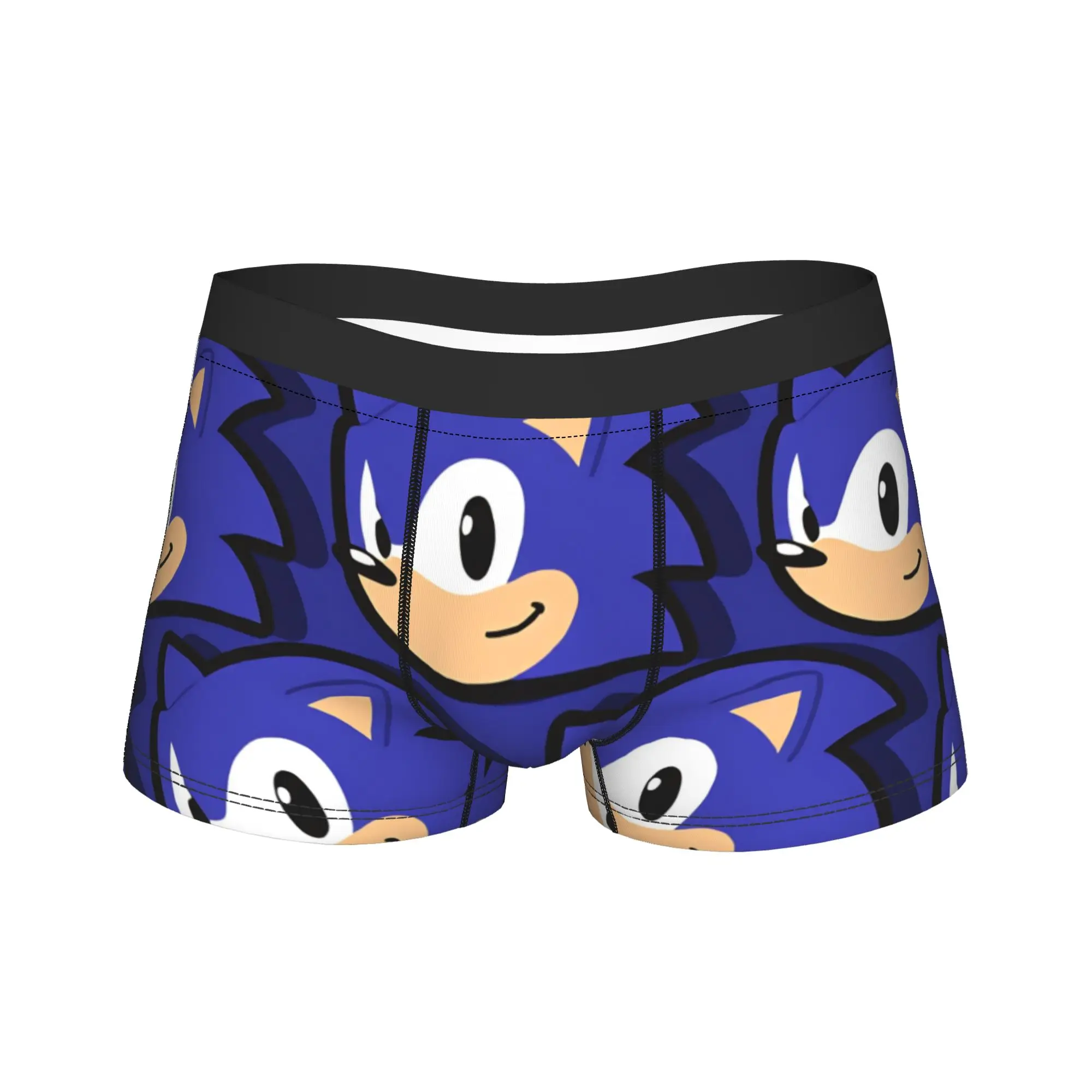 

Cartoon Hedgehog S-Sonicsss Underwear Men Shorts Briefs Comfortable Boxershorts Quality Pattern Plus Size Underpants