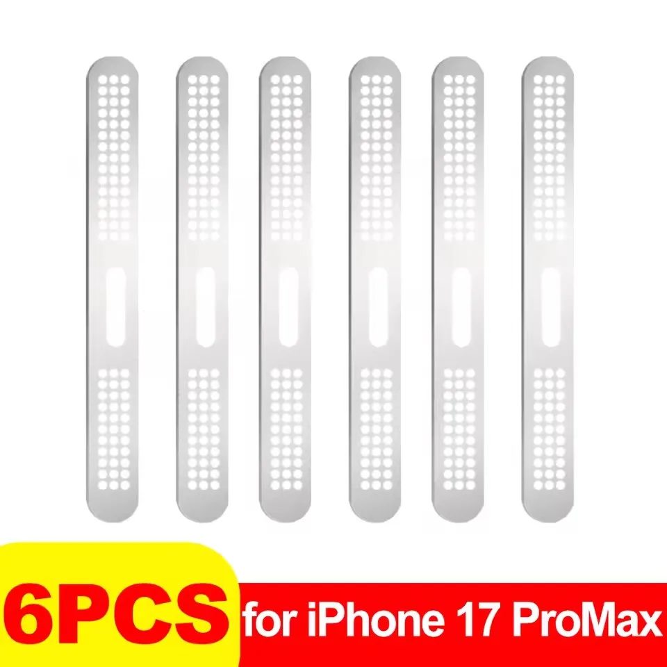 Metall Staubdicht Net Aufkleber Für iPhone 17 Pro 17 Pro Max Hörer Lautsprecher Loch Anti-staub Mesh Schutz Für iPhone 17