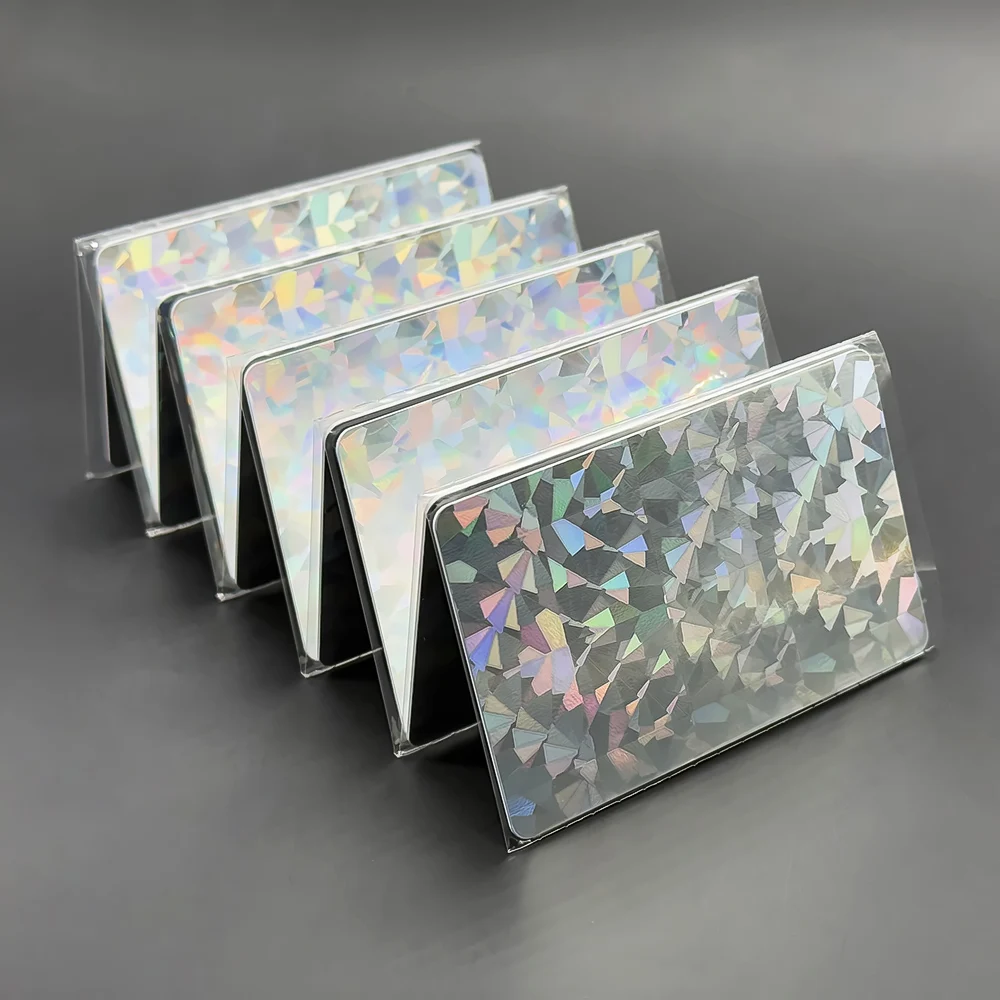 NFC Laser Card Business Cards 13.56Mhz NFC213 144Bytes Blank Colorful PVC NFC Tap Card Smart Digital Social Media Card