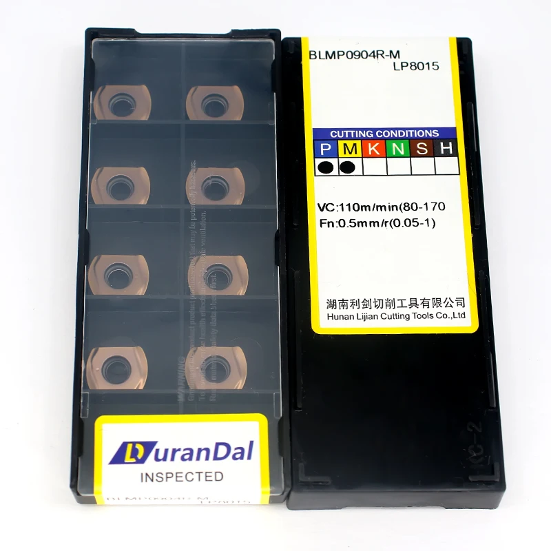 10PCS  Fast Feeding Blade BLMP0904 Carbide Milling Inserts Hardness 90 Metal Tools Insert End Milling Cutter