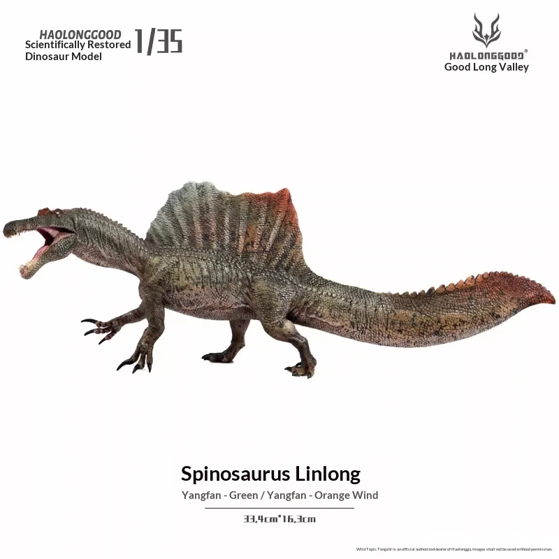 

Модель динозавра Спинозавр Haolonggood, масштаб 1:35, реалистичная коллекционная фигурка эпохи Юрского периода, для домашнего декора, подарок для взрослых коллекционеров