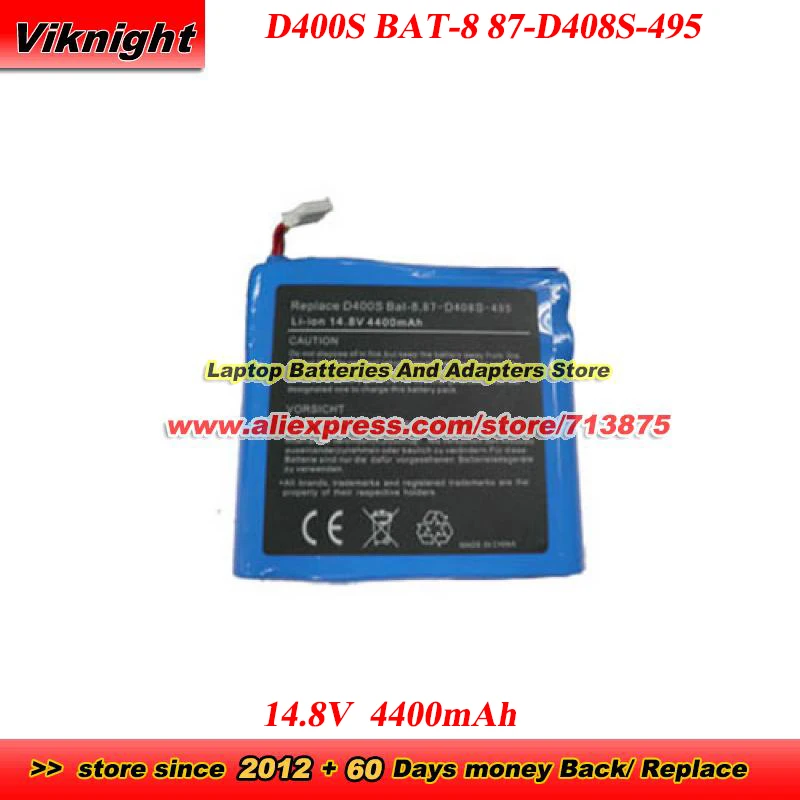 

D400S BAT-8 87-D408S-495 D400SBAT-8 Battery 87-D408S-4D5 87-D408S-4E5 87-D480S-4C5 14.8V 4400mAh for D400S D410 D400E D410E D470